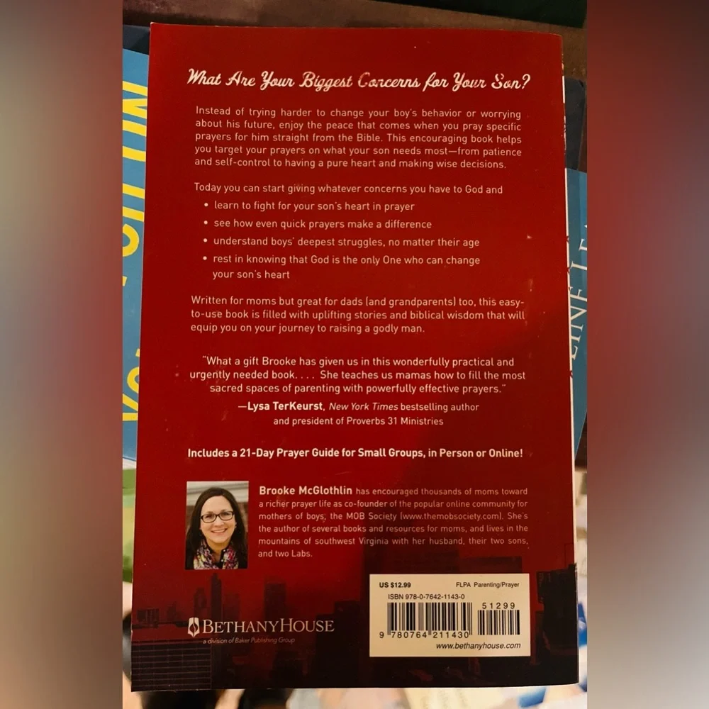 *NEW* Praying for Boys pb book -BUNDLE ITEM ONLY